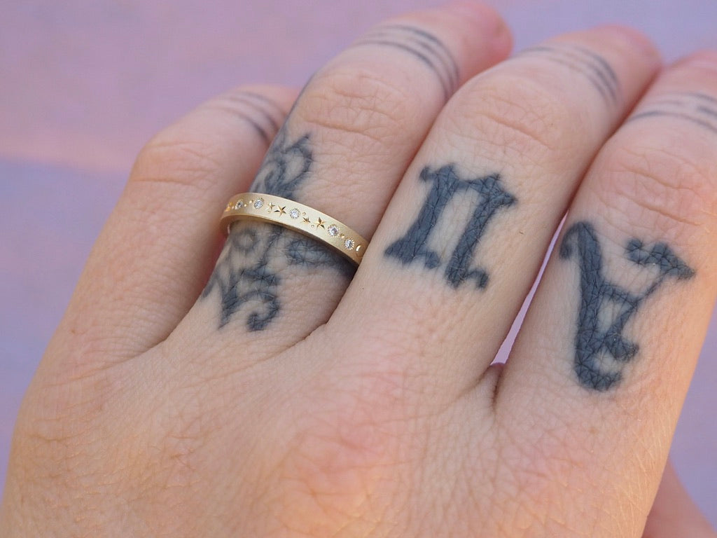 3mm Flat Celestial Band