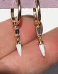 HD 143 | Unicorn Dangle PAIR | Opal | Diamond Baguette