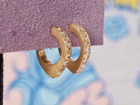 HD 101 | Moonstone Slice Earrings