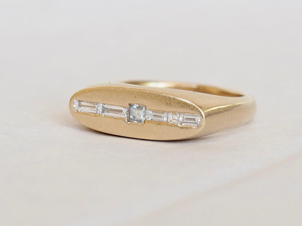 Tetris Oval Signet | Size 7.5