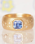 HD 104 | Blue Sapphire 9mm Celestial Band