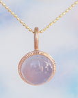 GP413 | 8mm Chalcedony Galileo Pendant | 14K Rose