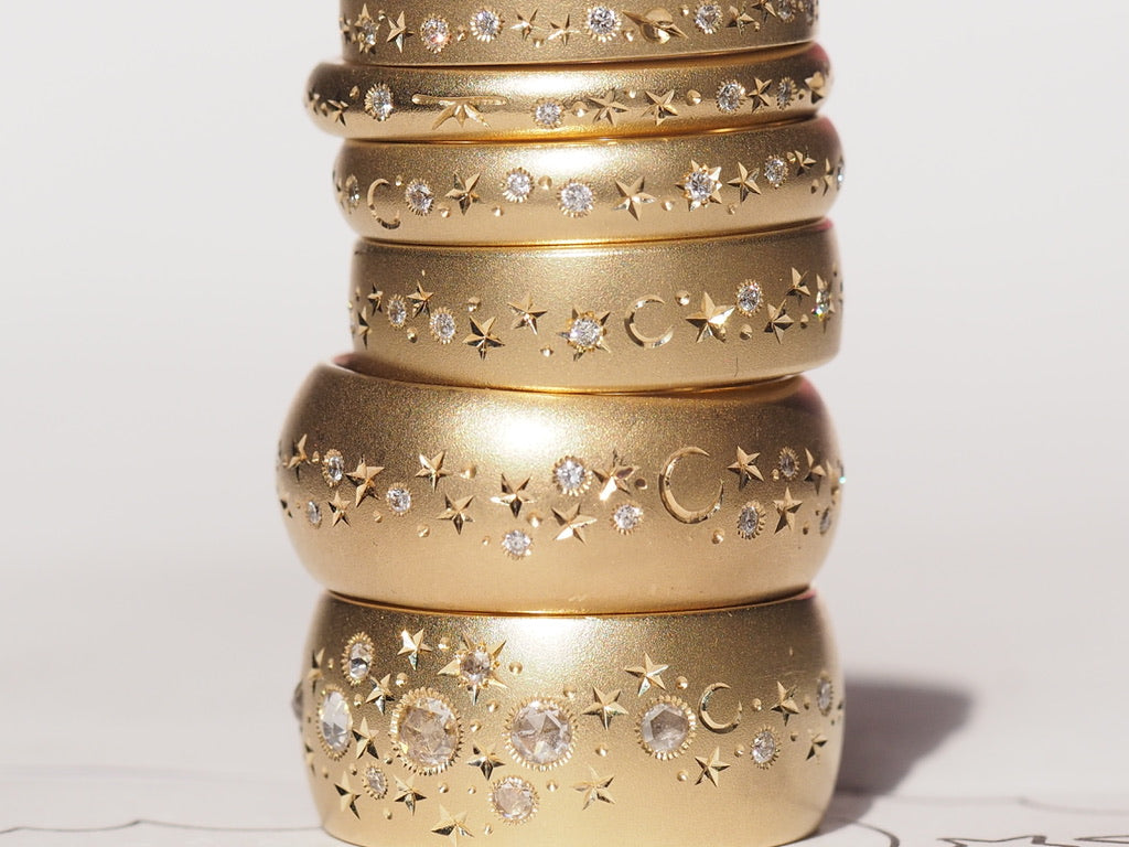 4mm Half Round Celestial Band