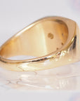 HD 107 | Rosecut Diamond Pave Heart Signet