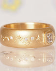 HD 105 | Asscher Cut Diamond Celestial Band