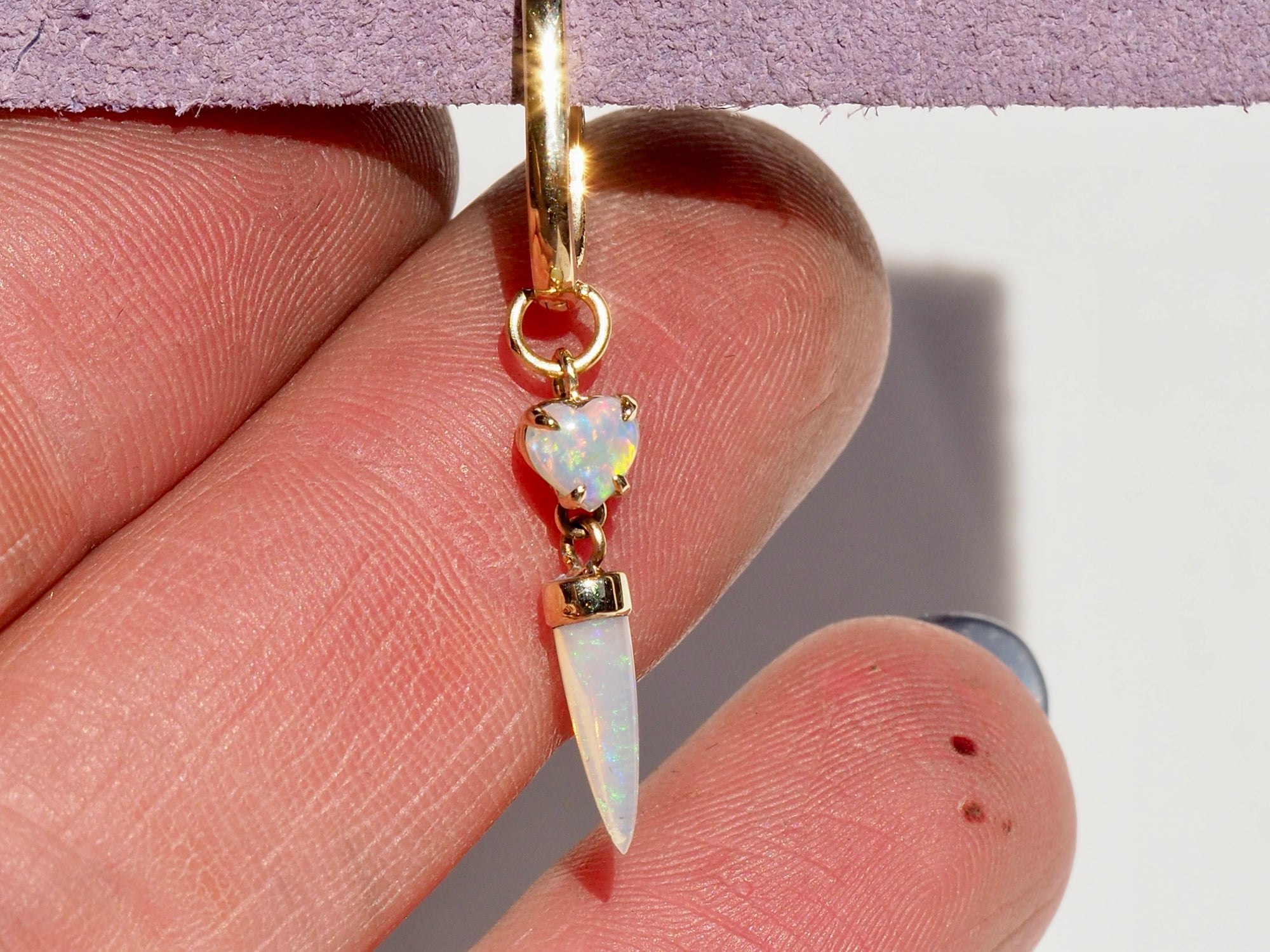 HD 116 | Unicorn Dangle SINGLE | OPAL | OPAL HEART