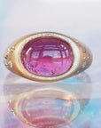 GR409 | 10x12mm Magenta Tourmaline Galileo Ring