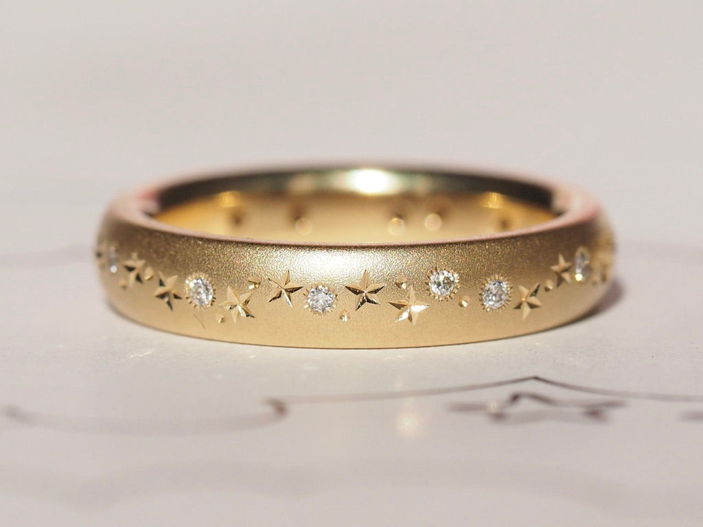 4mm Half Round Celestial Band