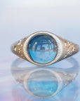 GR407 | 9mm Blue Tourmaline Galileo Ring