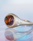 GR411 | Montana Agate Galileo Ring