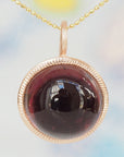 GP426 | 13mm Magenta Tourmaline Galileo Pendant | 14K Rose
