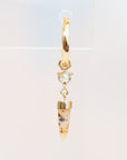 SS232 | Unicorn Horn Dangle | Grey Diamond | Montana Agate