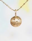 SS223 | 10mm Rutilated Quartz Galileo Pendant