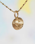 SS223 | 10mm Rutilated Quartz Galileo Pendant
