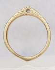 Rosecut Diamond | Engraved Slice Ring