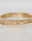 Rosecut Diamond | Engraved Slice Ring