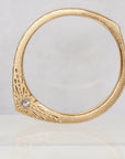 Rosecut Diamond | Engraved Slice Ring