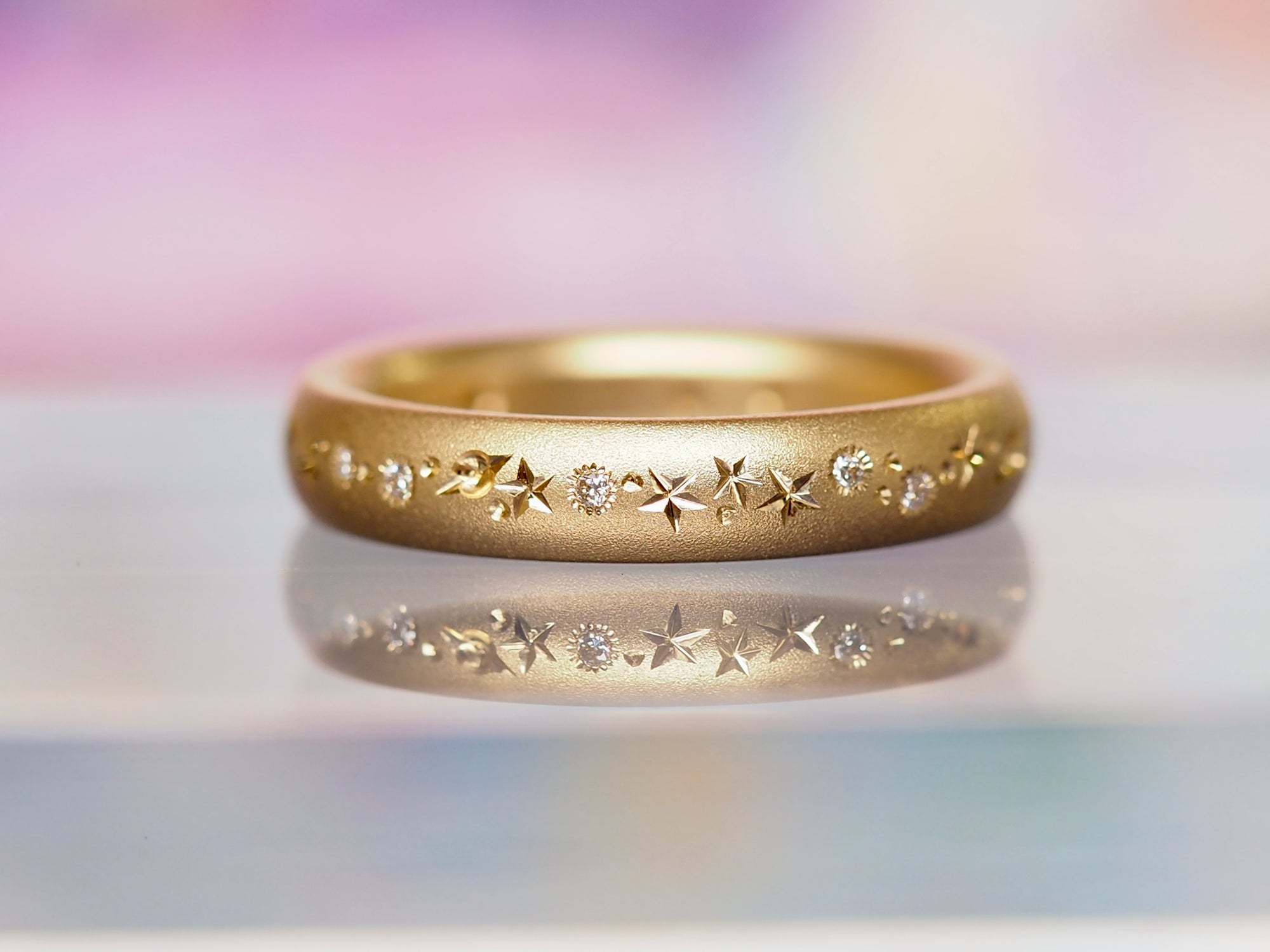 4mm Half Round Celestial Band
