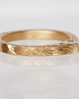 Celestial Wave | Engraved Slice Ring