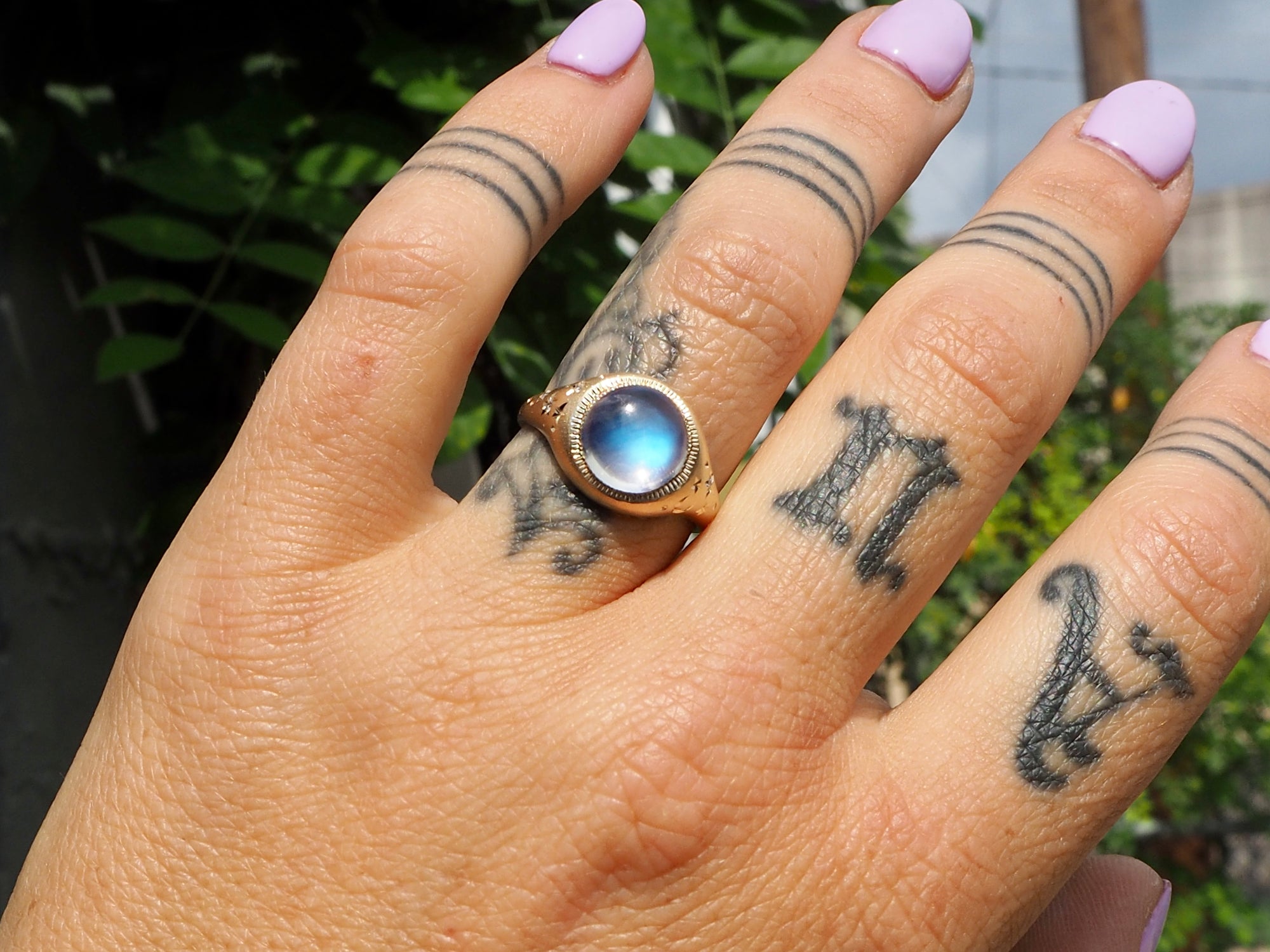 9mm Moonstone Galileo Ring