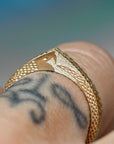 Snake | Engraved Slice Ring