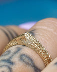 Snake | Engraved Slice Ring