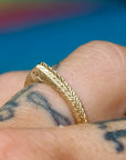 Snake | Engraved Slice Ring
