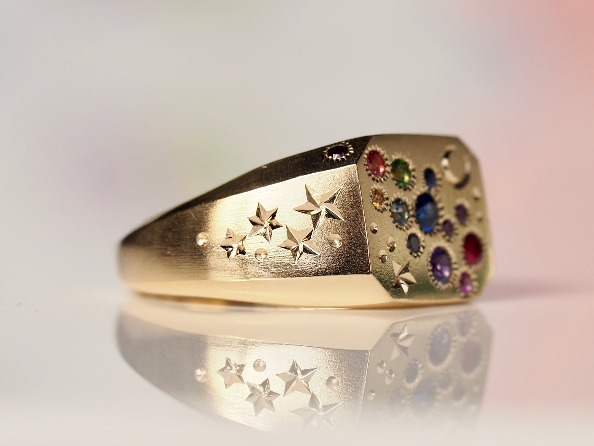 Celestial Ring | Cut Corner | Rainbow