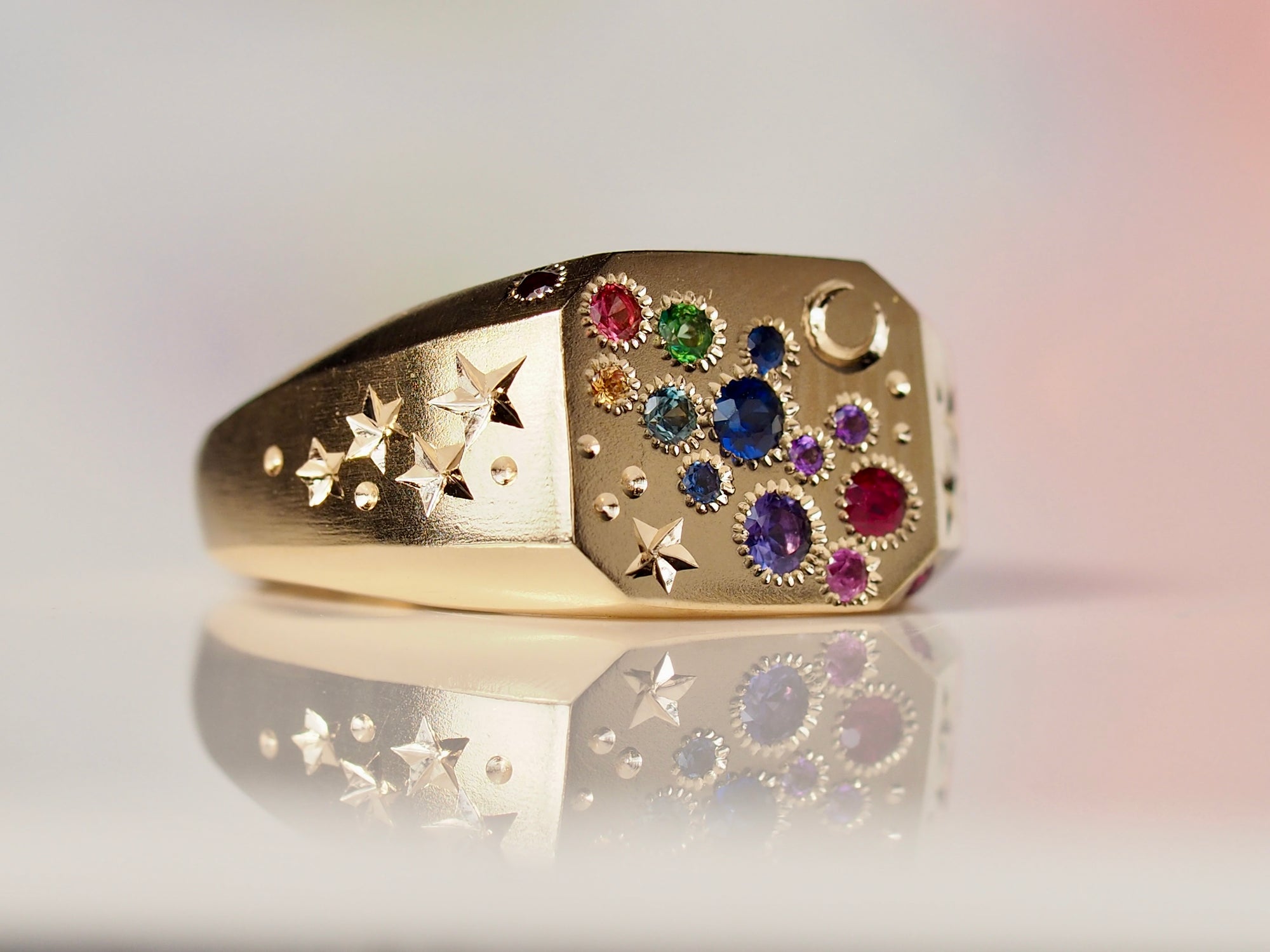 Celestial Ring | Cut Corner | Rainbow