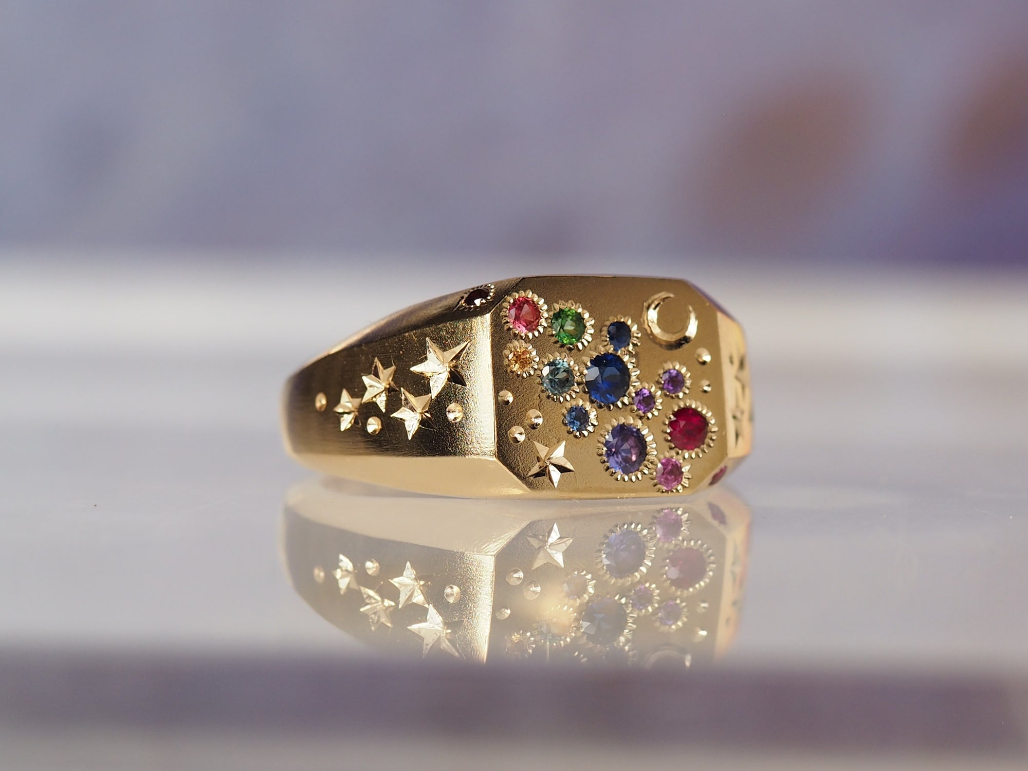 Celestial Ring | Cut Corner | Rainbow