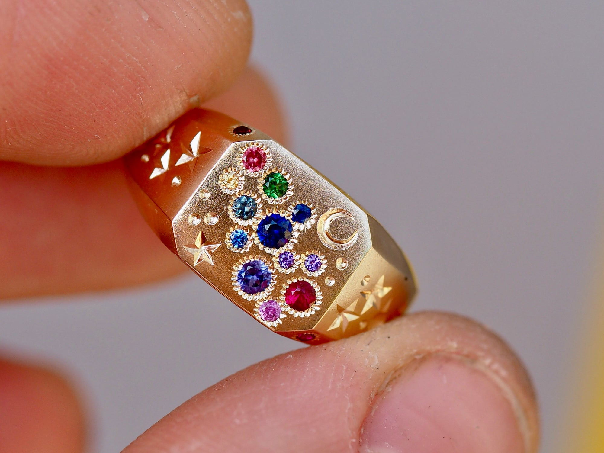 Celestial Ring | Cut Corner | Rainbow