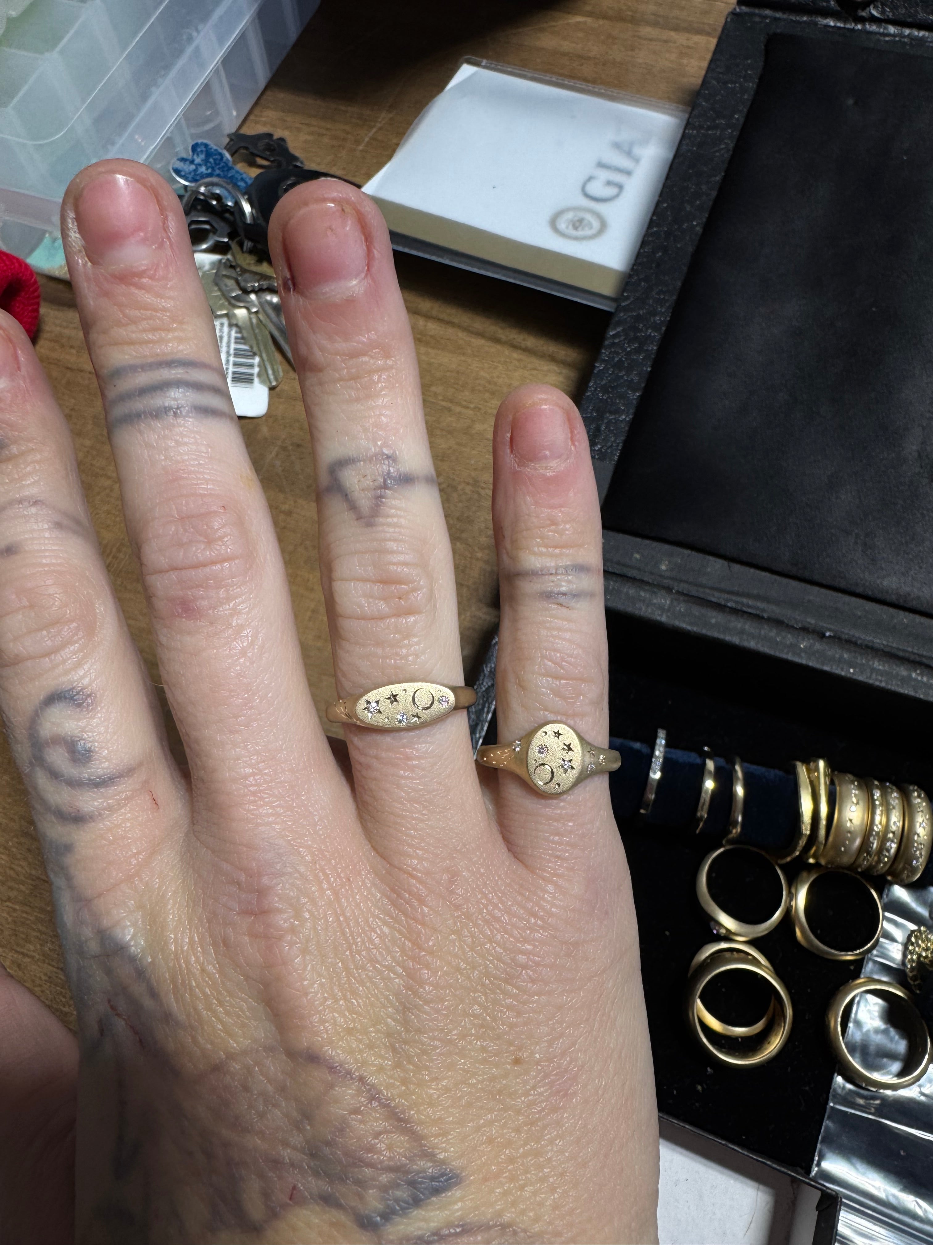 アクセサリー Mini Signet Oval Gold Mini Signet Oval Gold - Tom Wood Project Official Online Store