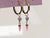 HD 113 | Unicorn Dangle PAIR | Pink Tourmaline | Star Sapphire