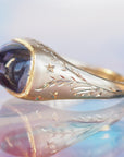 GR404 | Iolite Sugarloaf Galileo Ring