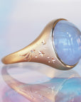 GR402 | 12mm Agate Galileo Ring