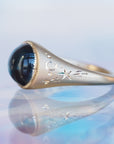 GR407 | 9mm Blue Tourmaline Galileo Ring