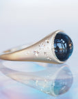 GR407 | 9mm Blue Tourmaline Galileo Ring