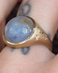 GR402 | 12mm Agate Galileo Ring