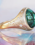 GR401 | 12mm Geen Tourmaline Galileo Ring