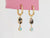 SS237 | Montana Agate Hex & Opal Earring Dangles on Small Oval Clickers