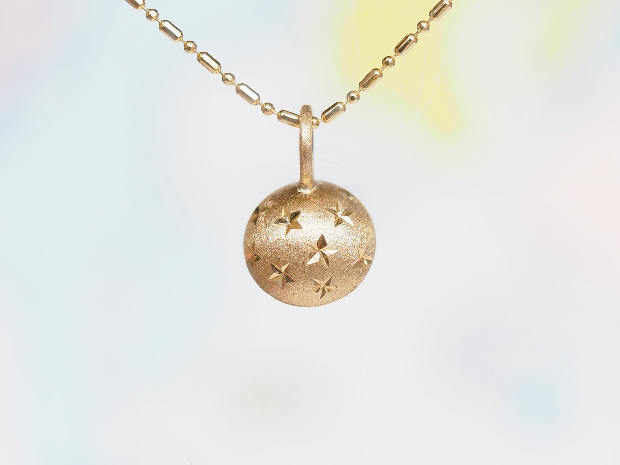 SS223 | 10mm Rutilated Quartz Galileo Pendant