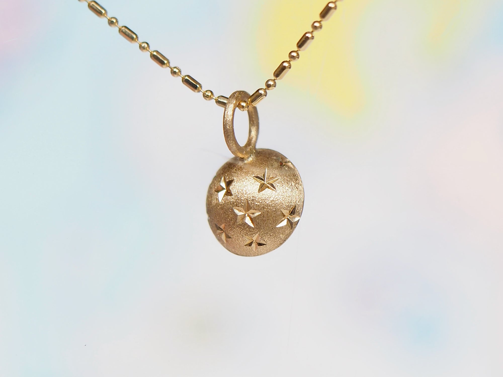 SS223 | 10mm Rutilated Quartz Galileo Pendant