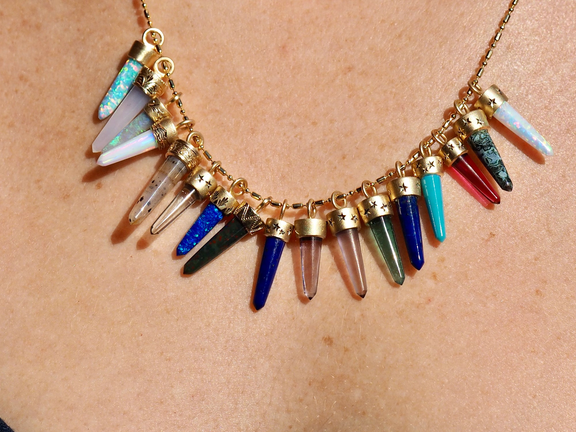 SS218 | Green Quartz Unicorn Horn