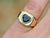 Heart Signet | teal sapphire | size 3.75
