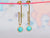 Turquoise Galileo Paperclip Earrings