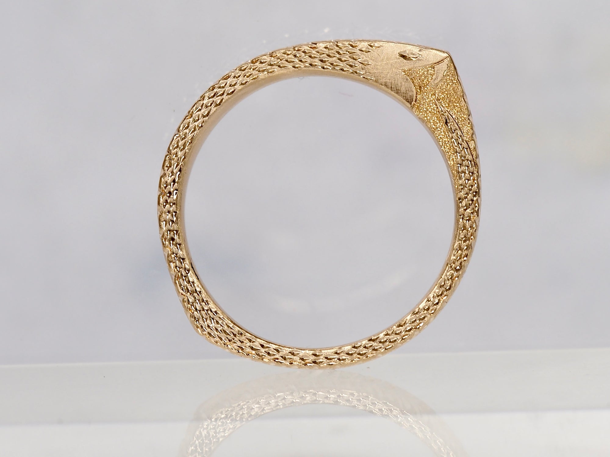 Snake | Engraved Slice Ring