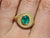 Round Signet | Oval Emerald | sz 7.75