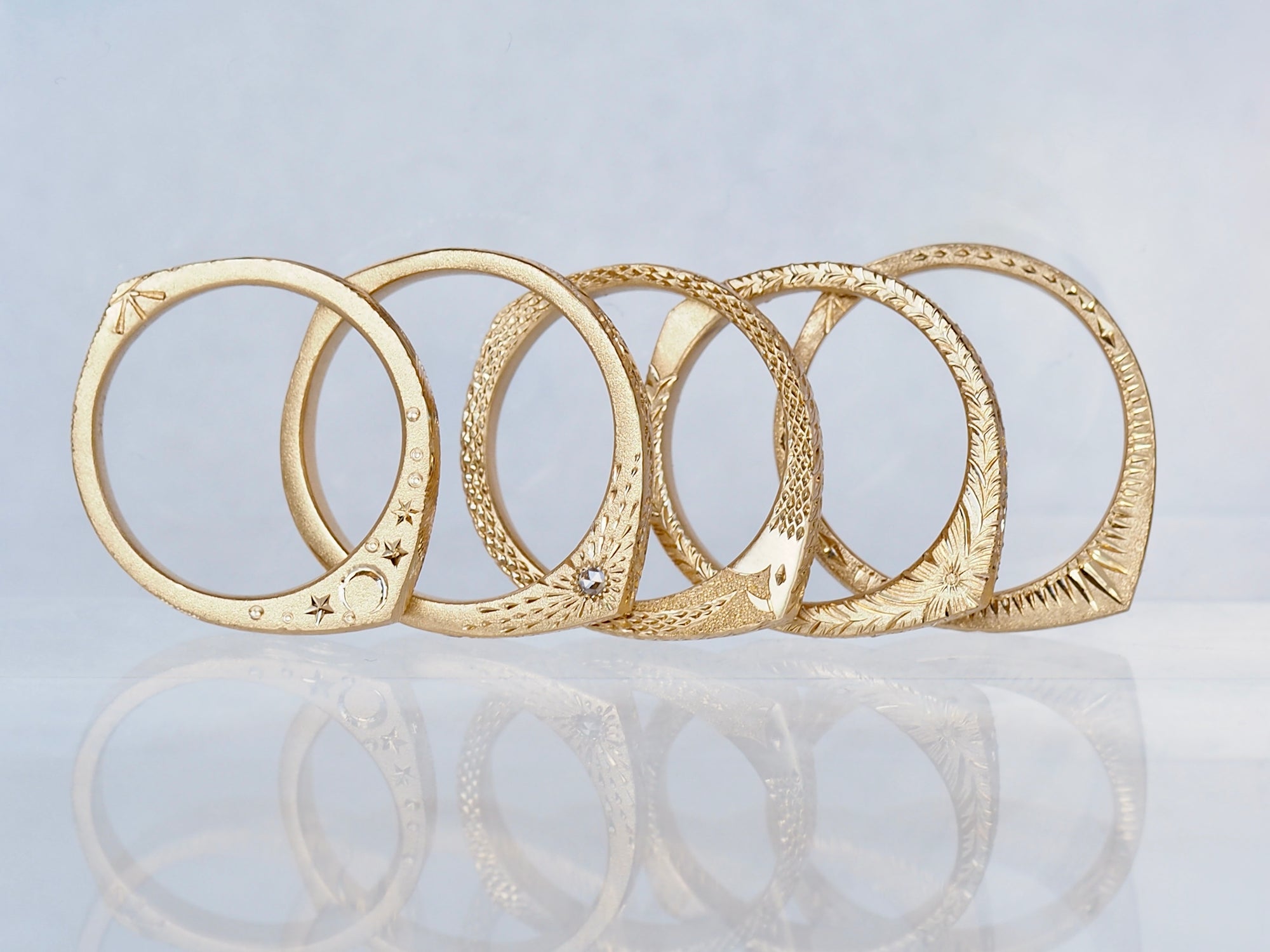 Snake | Engraved Slice Ring